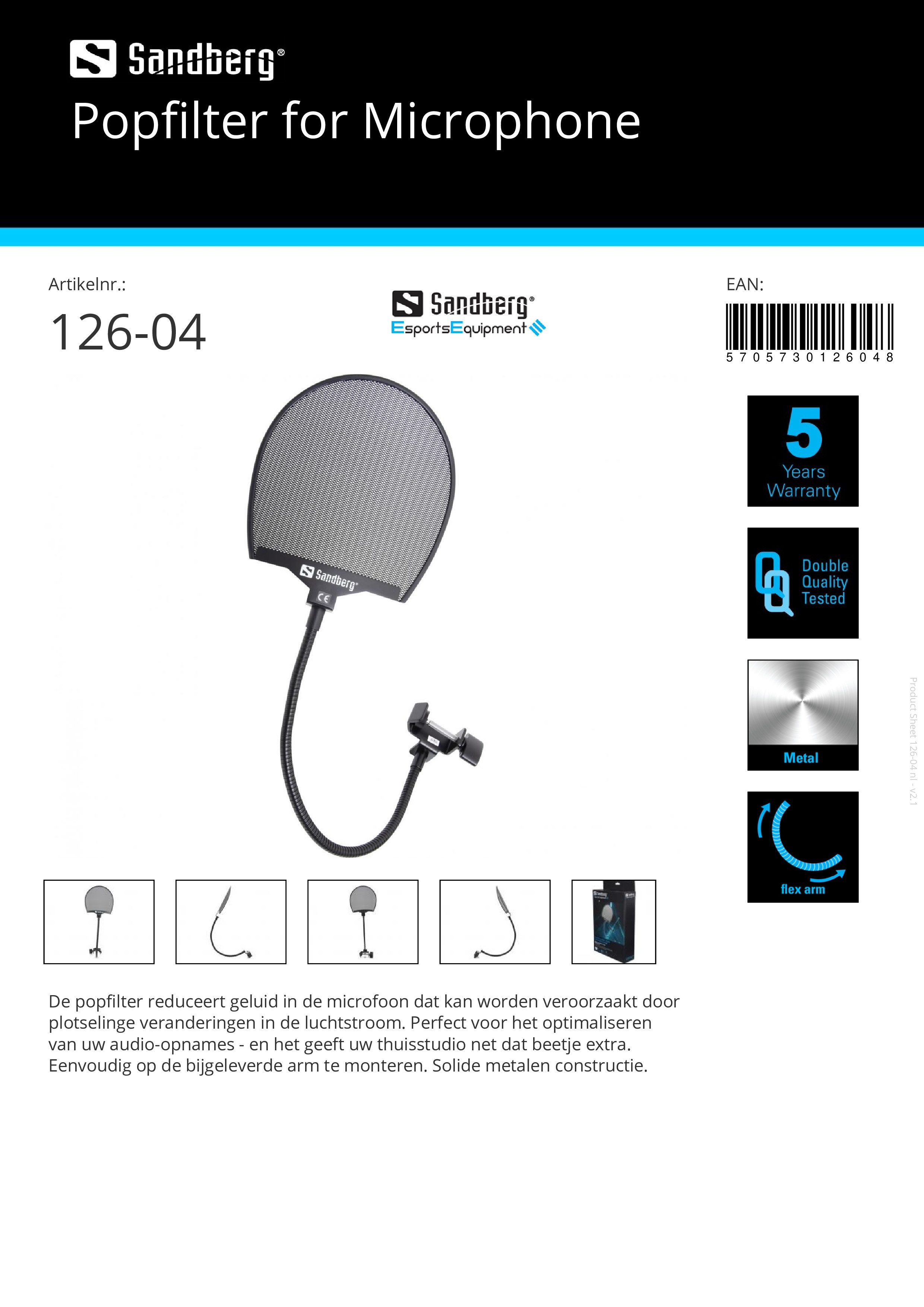 Popfilter for Microphone