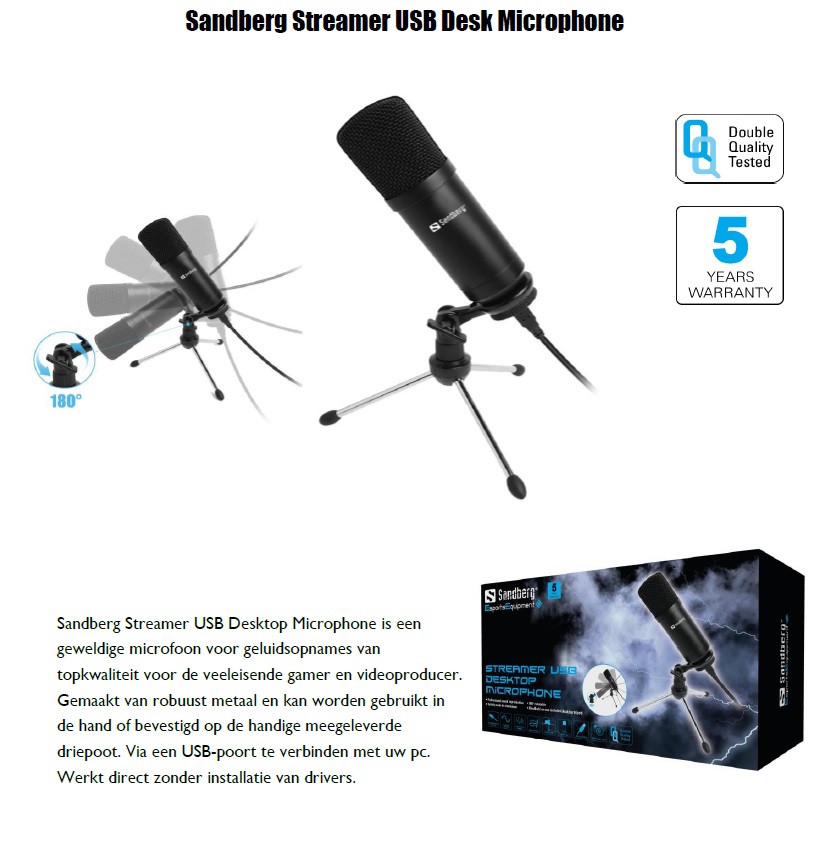 Streamer USB Desk Microphone