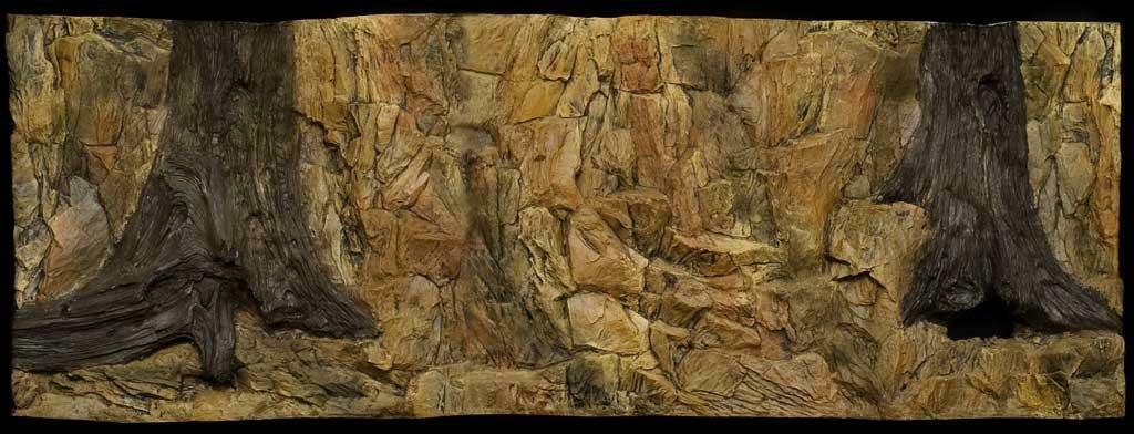 Polyester Aquarium achterwand "Standard" 100×60cm - Afbeelding 2