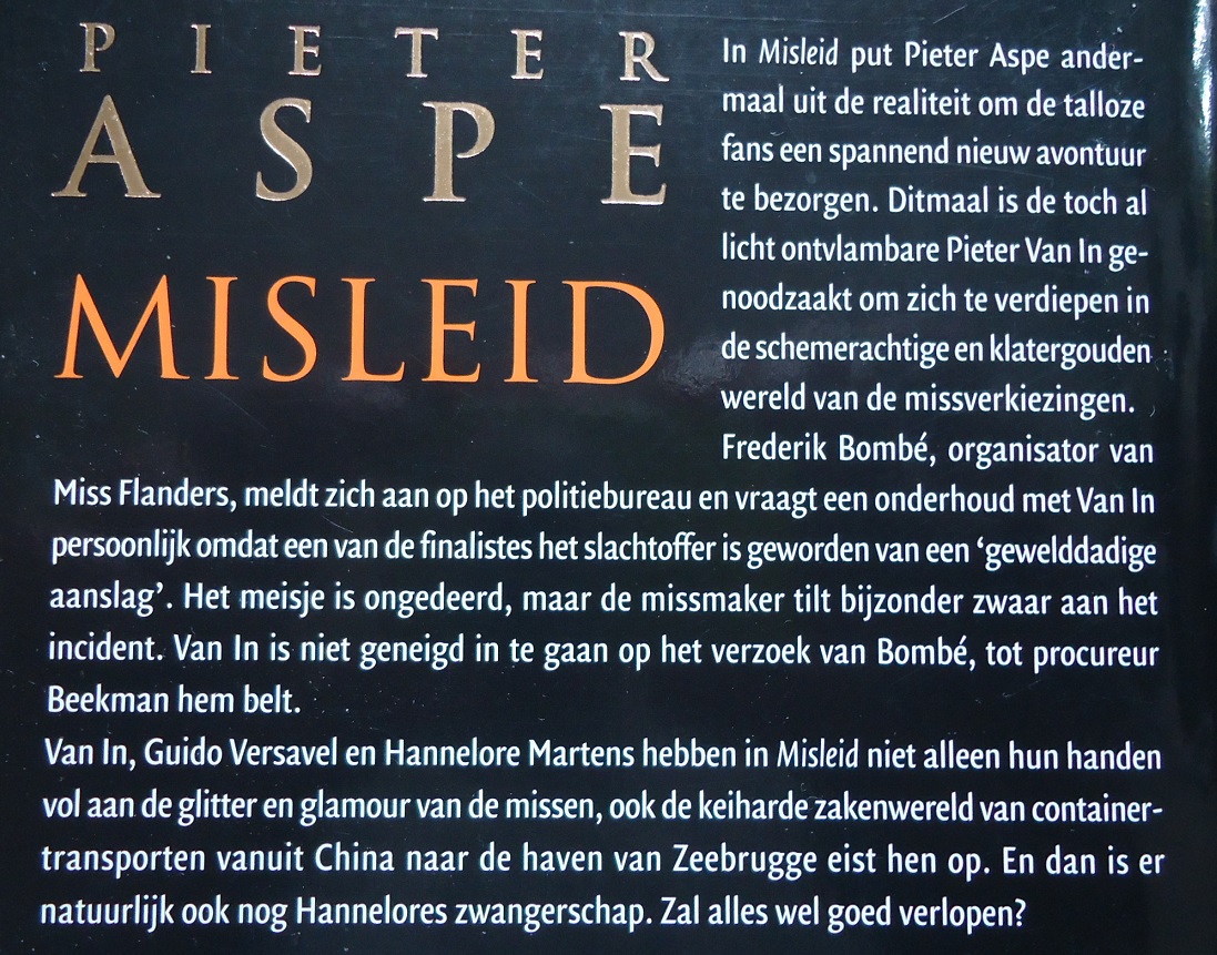 Te koop het boek "Misleid" van Pieter Aspe. - Afbeelding 2