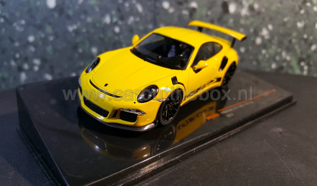 Porsche 911 GT3 RS 2017 geel 1:43 Ixo - Afbeelding 2