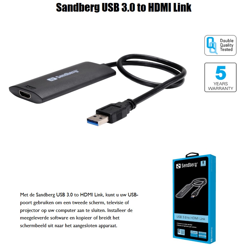 USB 3.0 to HDMI Link