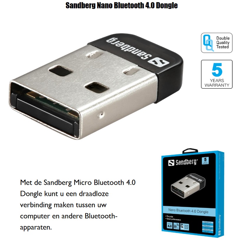 Nano Bluetooth 4.0 Dongle draadloze verbinding maken tussen computer en andere Bluetooth-apparaten