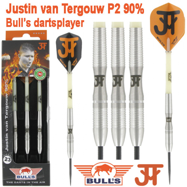 BULL'S dartpijlen Justin van Tergouw P2 90% tungsten - nr. 1
