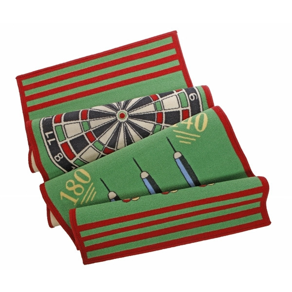 Dartmat stoffen mat green carpet 267x79cm - nr. 1