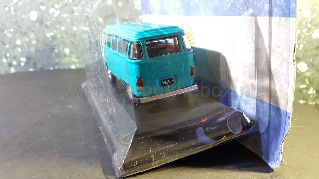 1982 Volkswagen Vw kombi t2 blauw 1:43 Atlas - Afbeelding 3