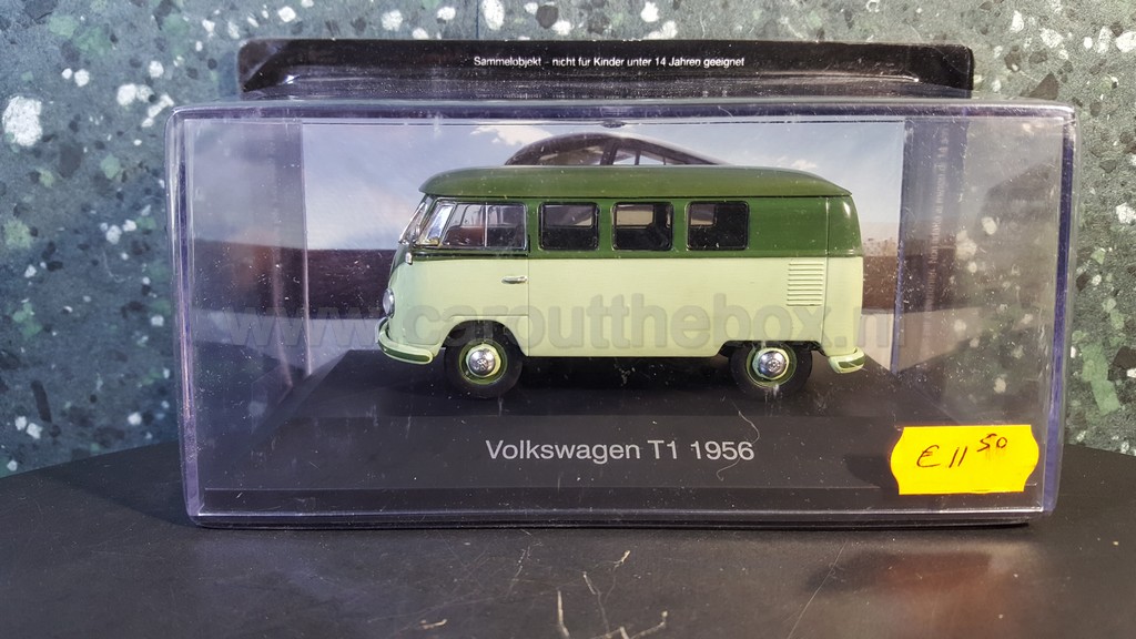 Volkswagen Vw kombi T1 + T2 set 5 stuks 1:43 Atlas - Afbeelding 2