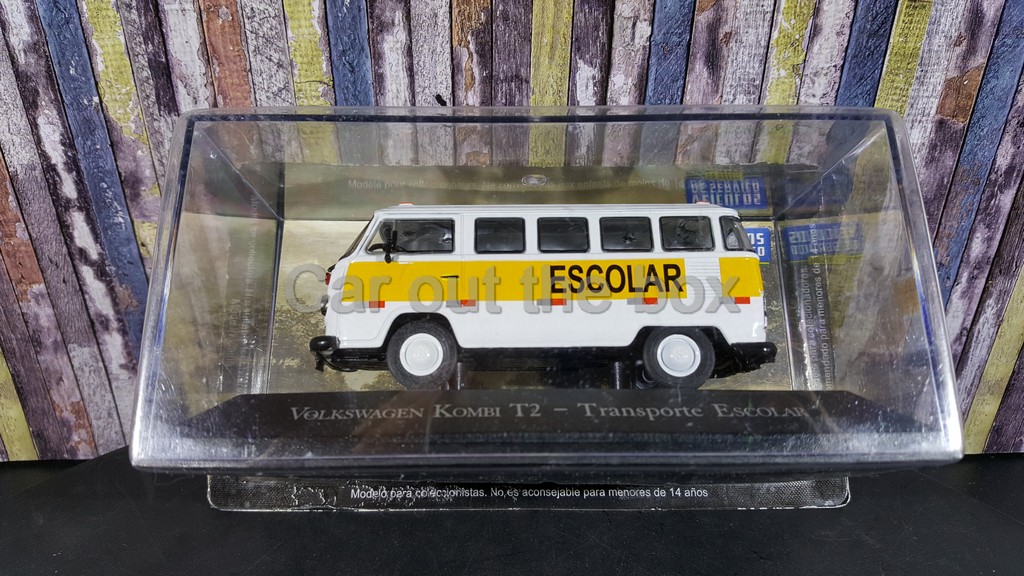 Volkswagen Vw kombi T1 + T2 set 5 stuks 1:43 Atlas - Afbeelding 4