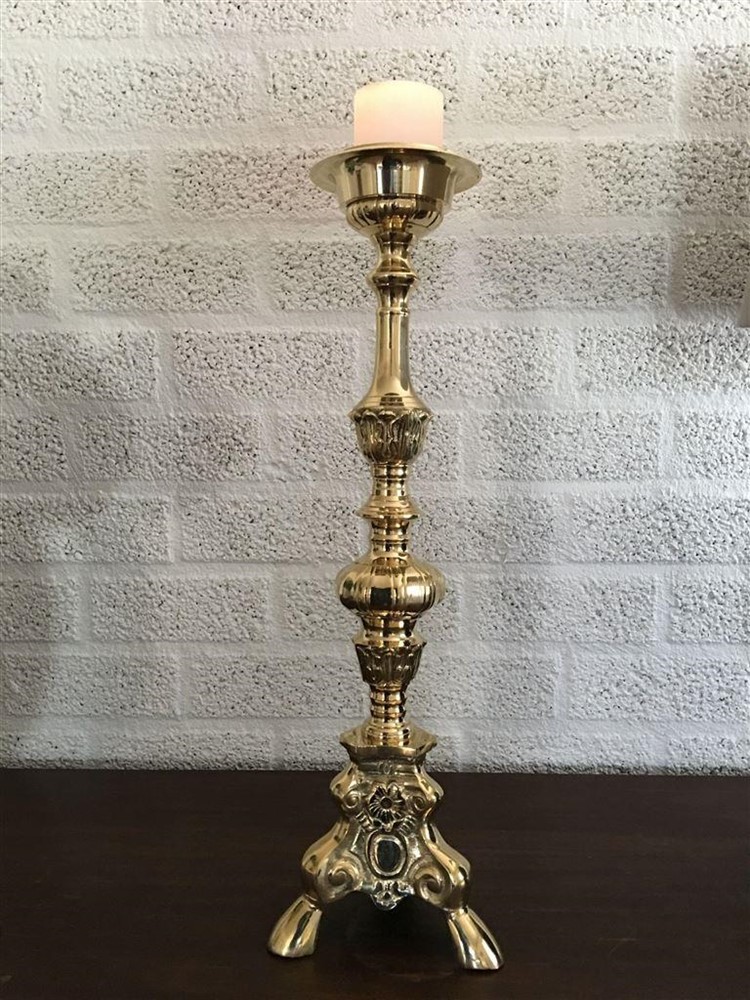 Kerk kroonluchter , barok, messing, prachtig. - nr. 1