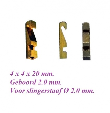 = Slinger haakje = o.a. voor Zaanse klok =300377 - nr. 1
