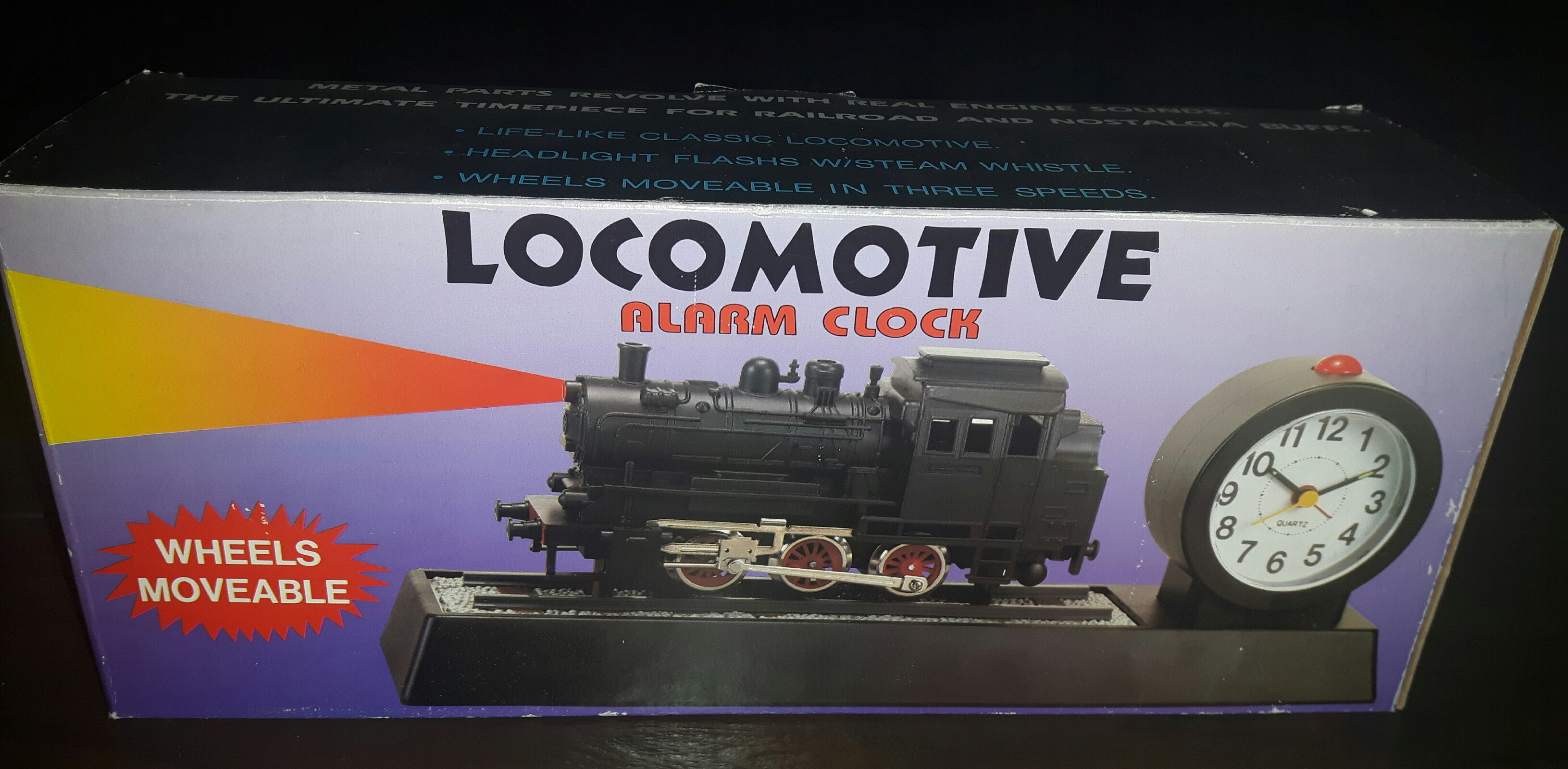 Locomotief wekker vintage in doos - Afbeelding 5