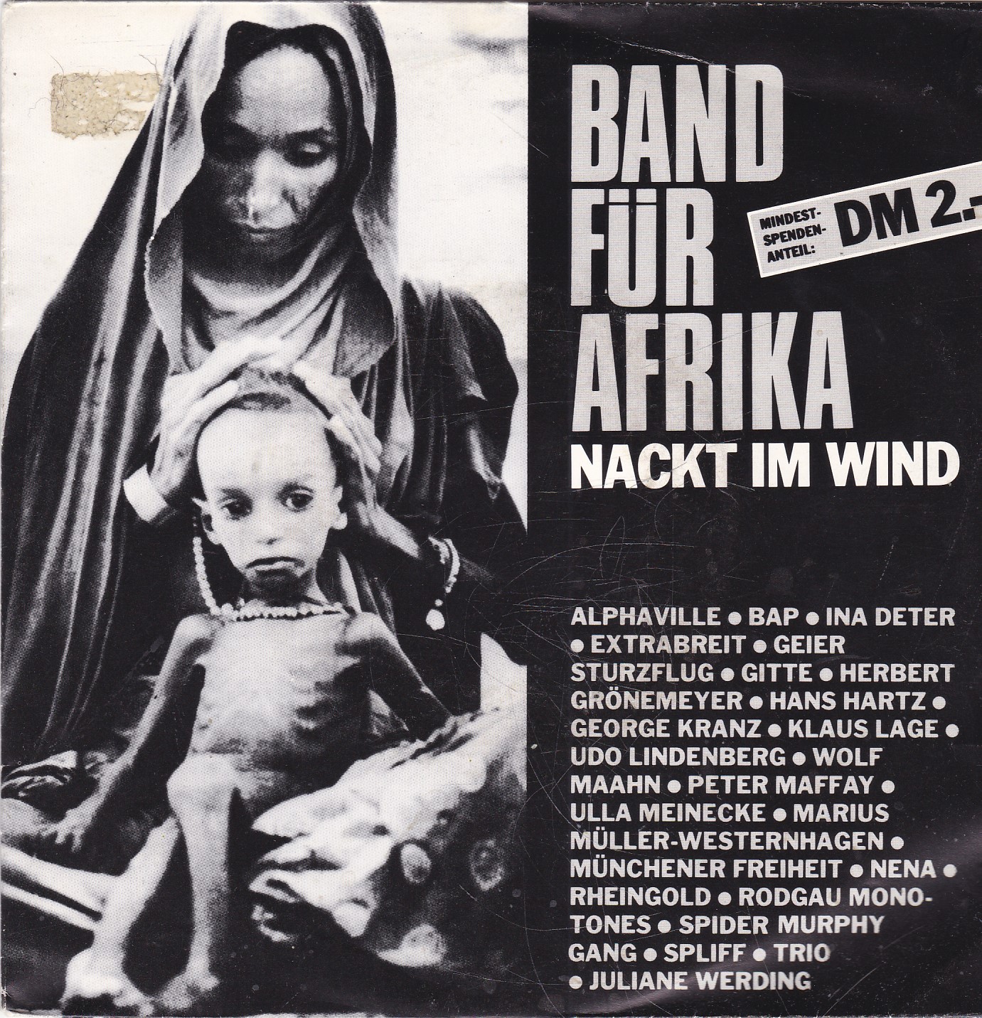 Single Band für Afrika - Nackt im wind - nr. 1