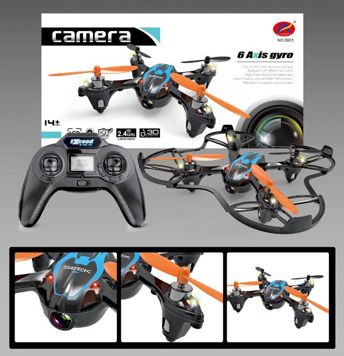 Quadcopter 2.4 GHz Seek met HD camera 13 cm nieuw - Afbeelding 2