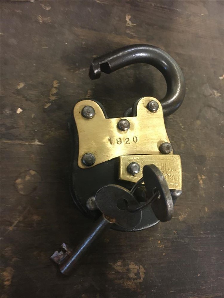 Antiek hangslot - ''Nadeem 5'' zwart - Afbeelding 5