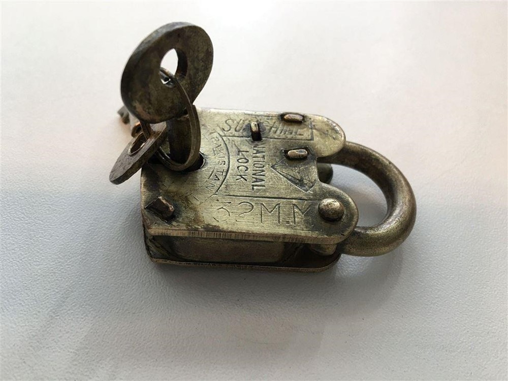 Antiek hangslot - ''National'' 32mm - Afbeelding 2