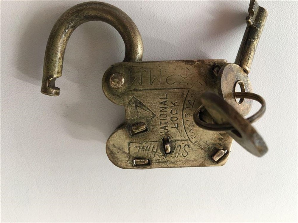 Antiek hangslot - ''National'' 32mm - Afbeelding 3