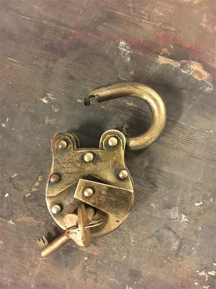 Antiek hangslot - ''Nadeem'' 5 levers - Afbeelding 2