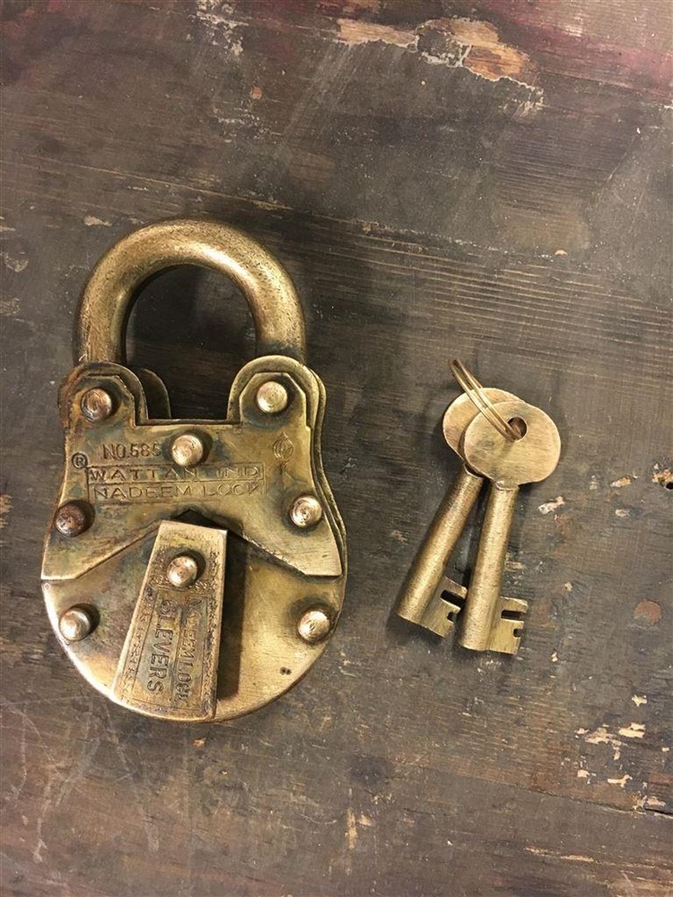 Antiek hangslot - ''Nadeem'' 5 levers - Afbeelding 6