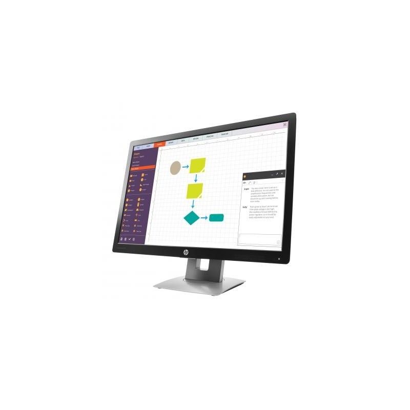 HP EliteDisplay E242, 61 cm (24"), 1920 x 1200 Pixels, Full HD, LED, 7 ms, Zwart, Zilver - nr. 1