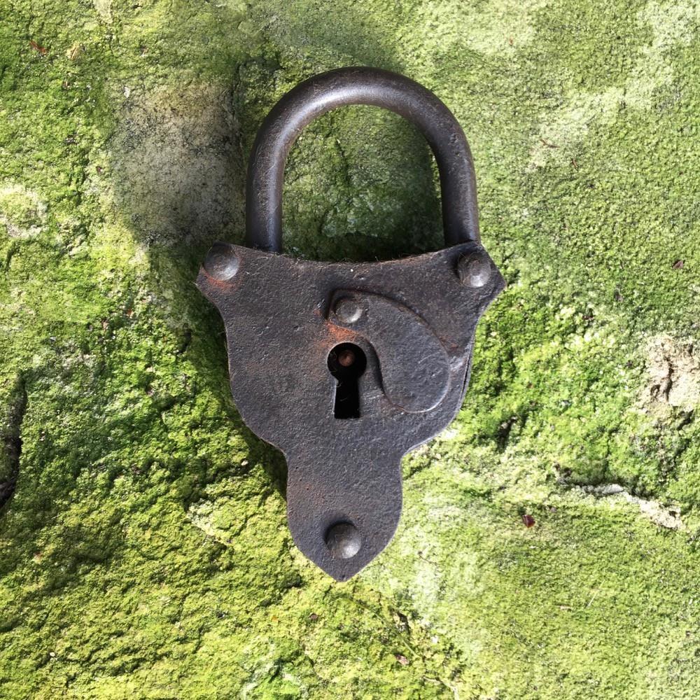 antiek hangslot, kasteel slot, U-lock Middeleeuws slot - Afbeelding 5