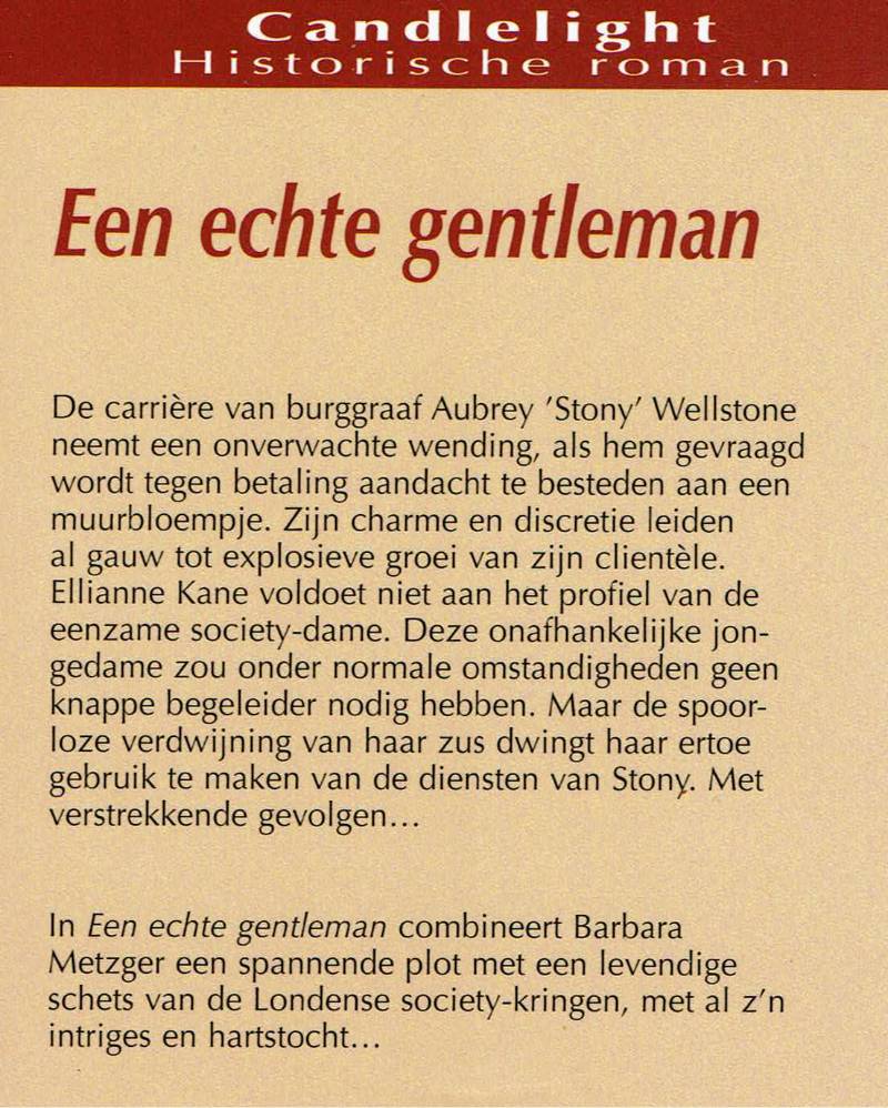 CHR 604 Barbara Metzger = Een echte gentleman - Afbeelding 2
