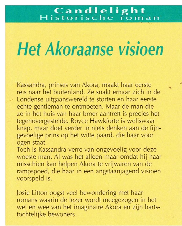 CHR 590 Josie Litton = Het Akoraanse visioen - Afbeelding 2