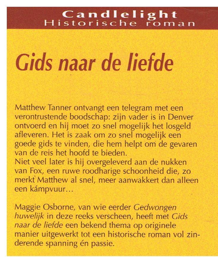 CHR 576 Maggie Osborne = Gids naar de liefde - Afbeelding 2