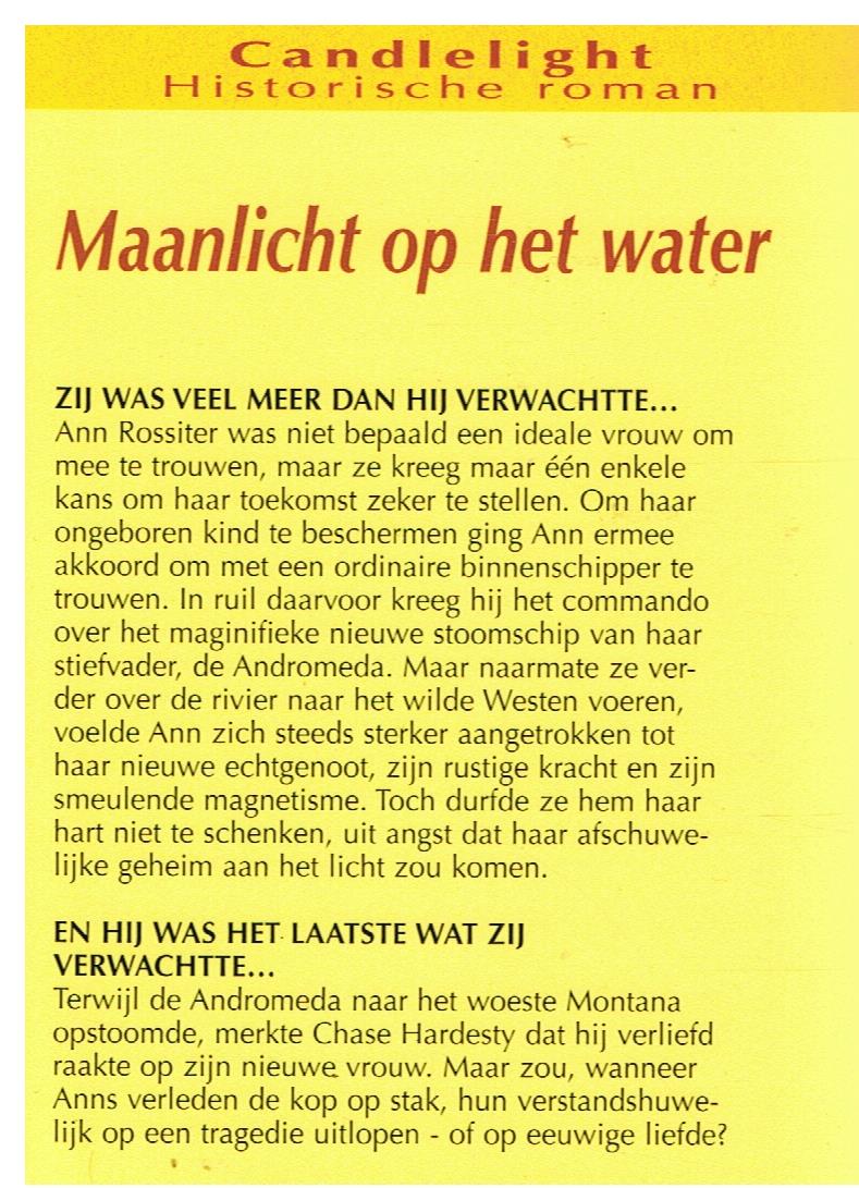 CHR 534 Elizabeth Grayson = Maanlicht op het water - Afbeelding 2
