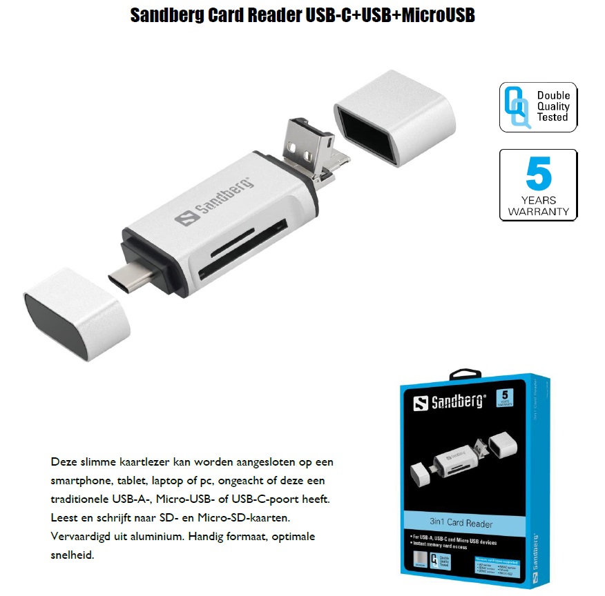 Card Reader USB-C USB MicroUSB