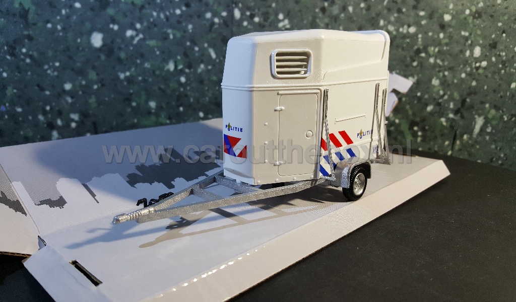 Paarden trailer POLITIE 1:43 Cararama - Afbeelding 2