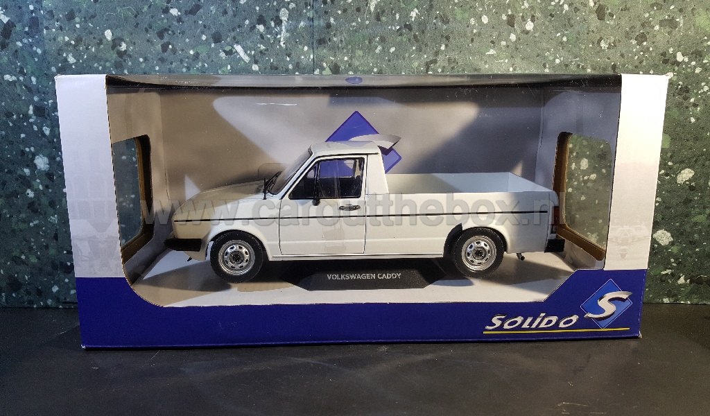 Volkswagen Caddy pick-up wit 1:18 Solido - Afbeelding 4