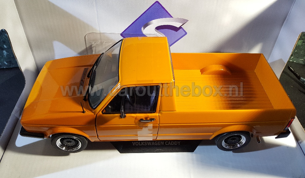 Volkswagen Caddy pick-up oranje 1:18 Solido - Afbeelding 2