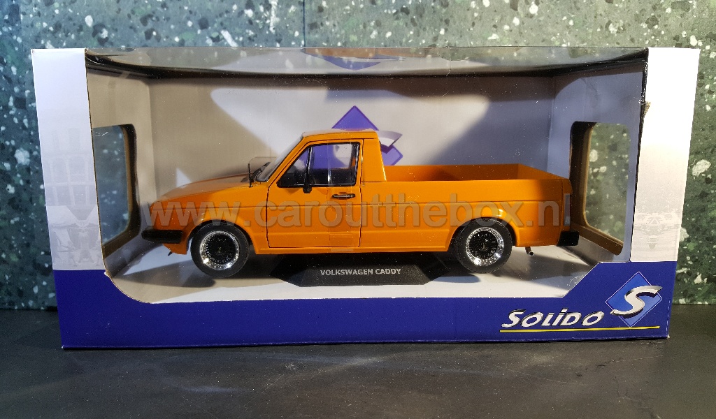 Volkswagen Caddy pick-up oranje 1:18 Solido - Afbeelding 6