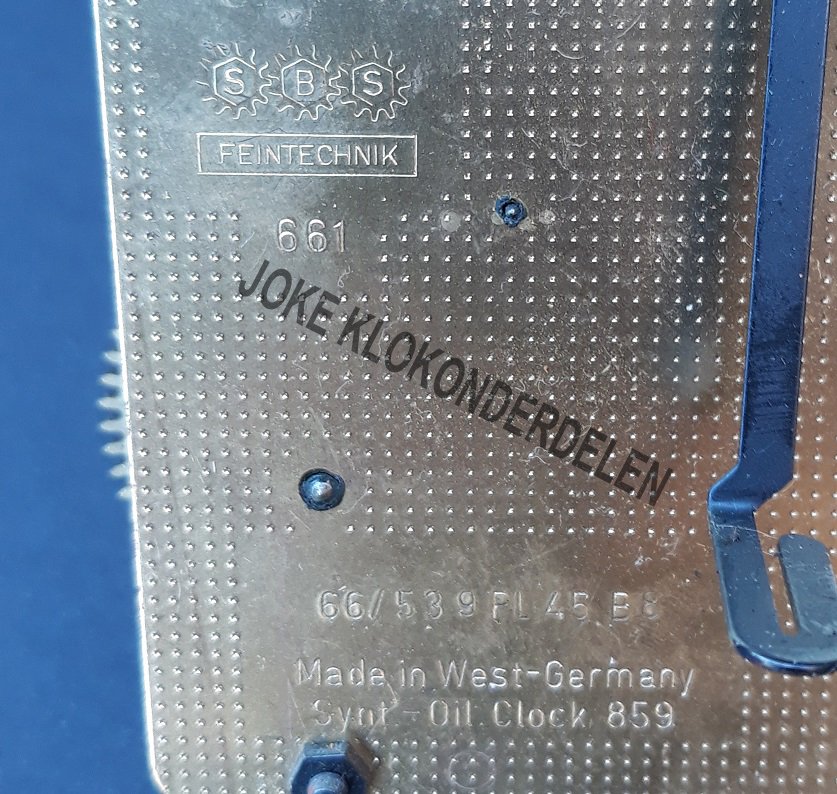 Ketting uurwerk=SBS Feintechniek 661-PL.45 =42245 - Afbeelding 4
