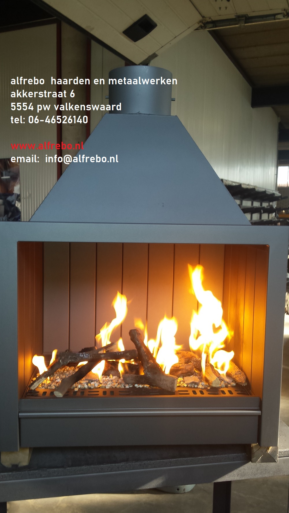 Stalen Zelfbouwhaard Buitenkeuken-haard Terrashaard Tuinhaard Grill