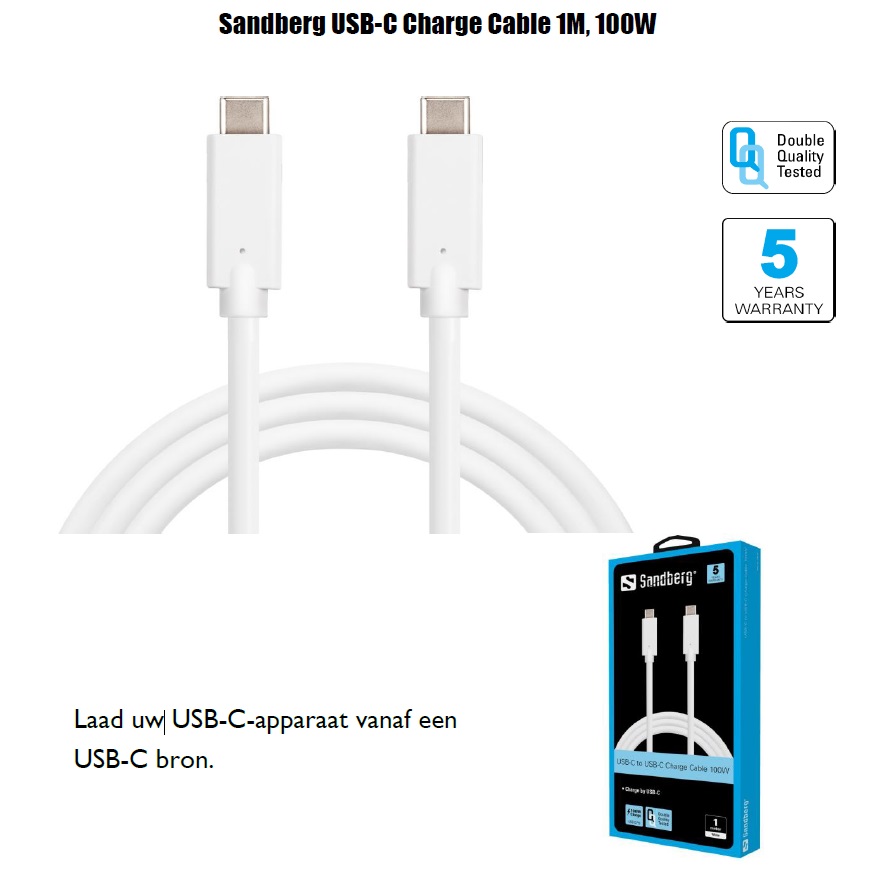 USB-C Charge Cable 1M 100W