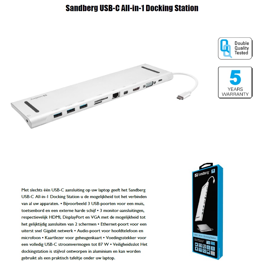 USB-C All-in-1 Docking Station