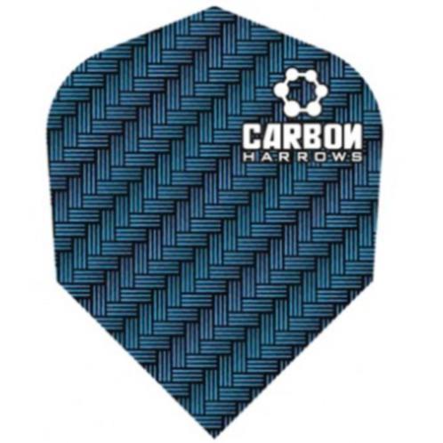 Dart Harrows flight Carbon Blue - nr. 1
