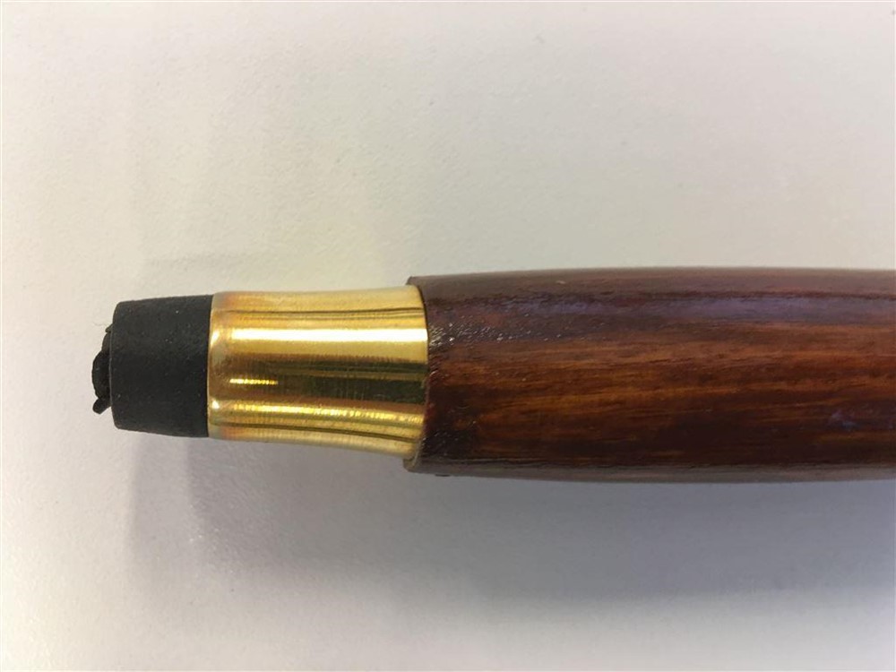 Wandelstok hout met adelaarshoofd, messing. - Afbeelding 5