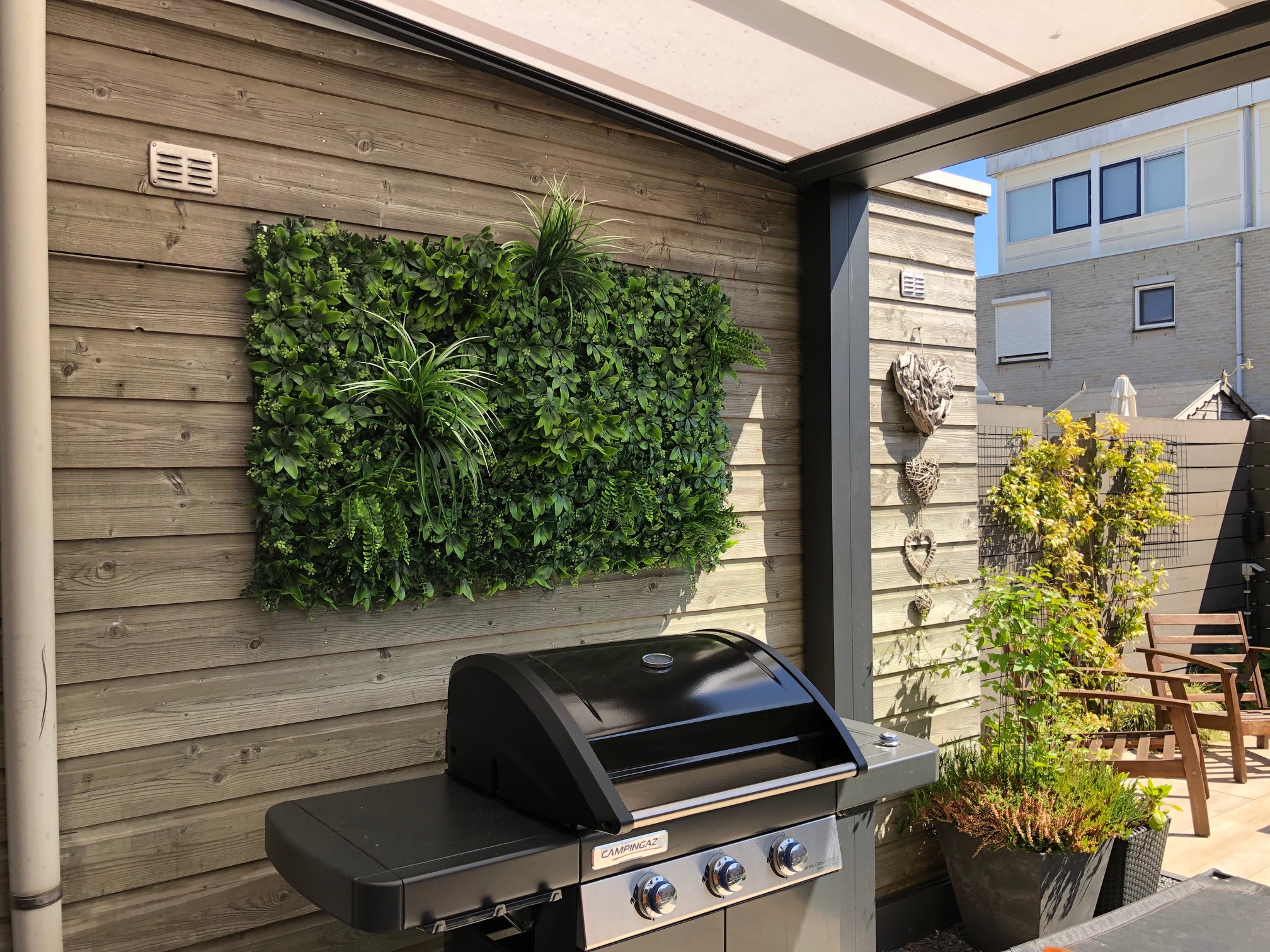 Wandmat Jungle kunststof 1x1meter, Volle dekking - Afbeelding 4