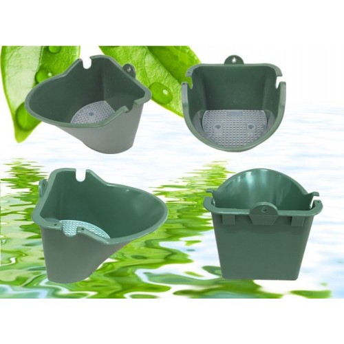 Plantenpotjes voor verticale tuin, donkergroen, 18x15x12.5cm - Afbeelding 2