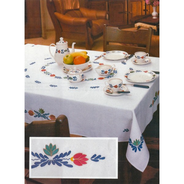 Borduurpakket tafel/dekservet"BOERENBONT"NIEUW!