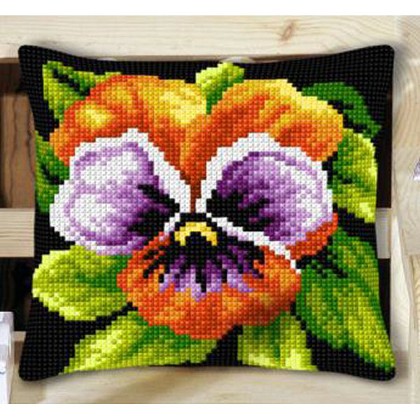 Borduurpakket KUSSEN"VIOOLTJE"NIEUW!