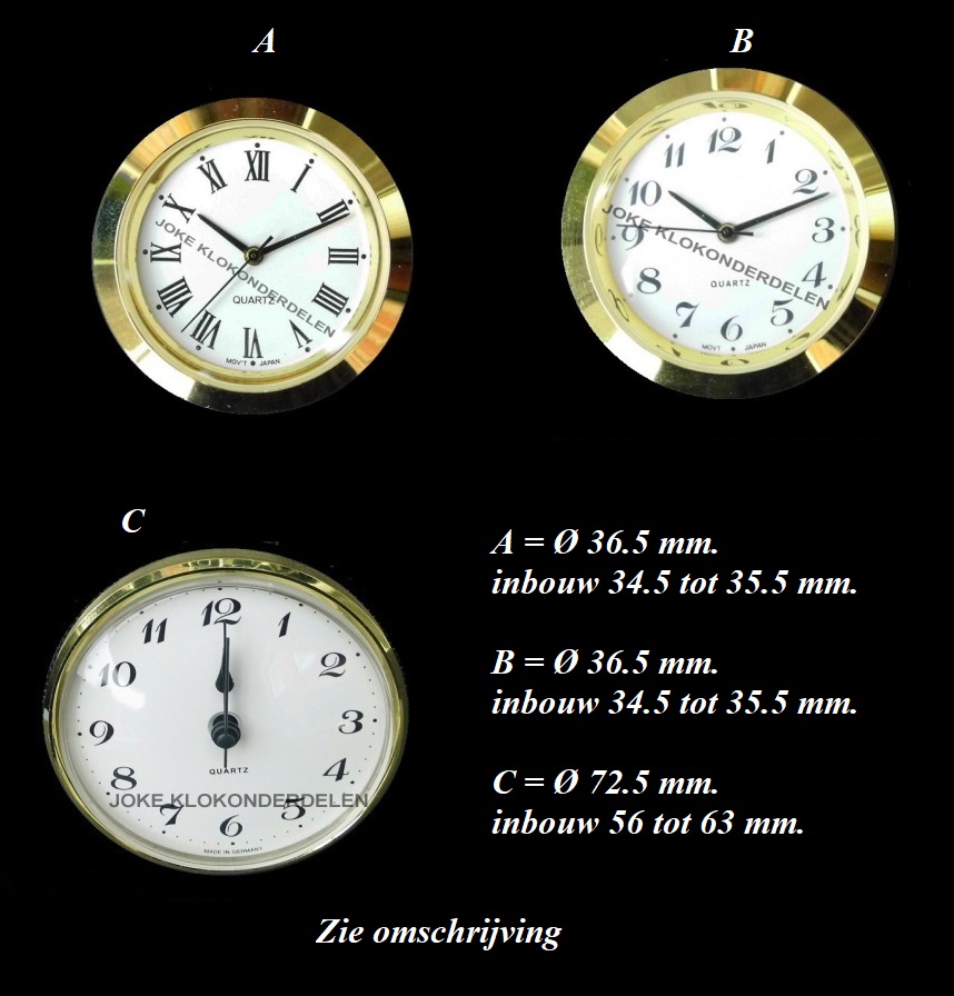 == Quartz Insteek uurwerkje =42160