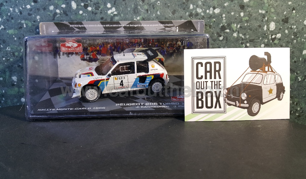1986 Peugeot 205 turbo t16 1:43 Atlas - Afbeelding 2