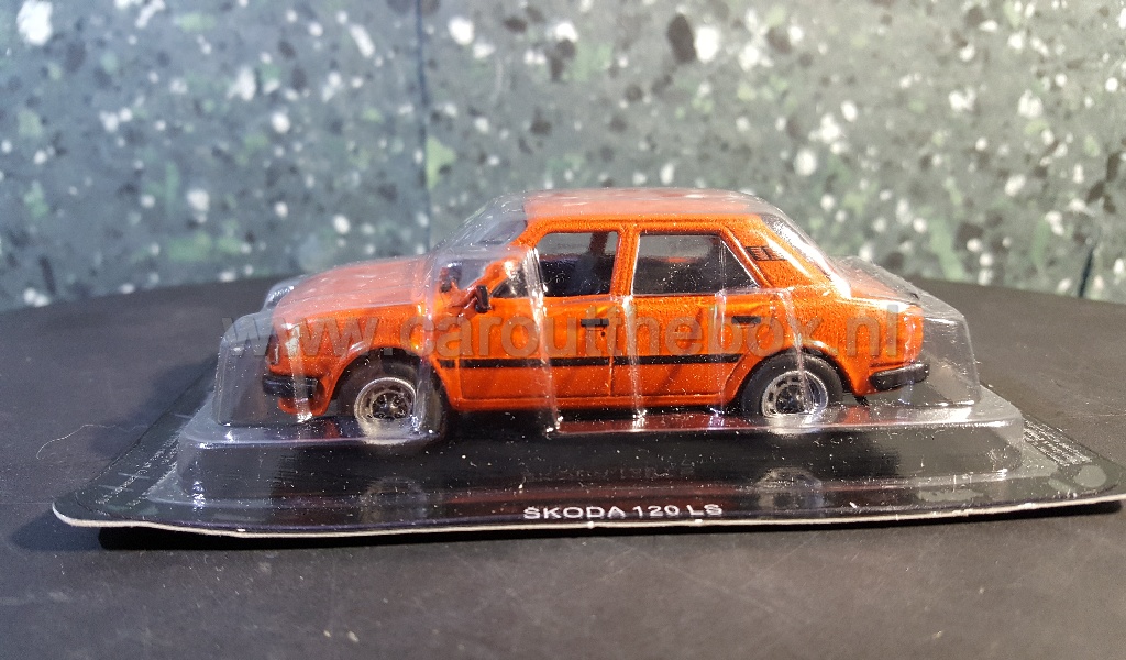 Skoda 120 LS oranje 1:43 Atlas - Afbeelding 2