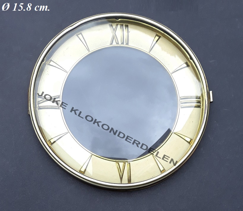 = Pendule deur / wijzerplaat = bol glas =42307