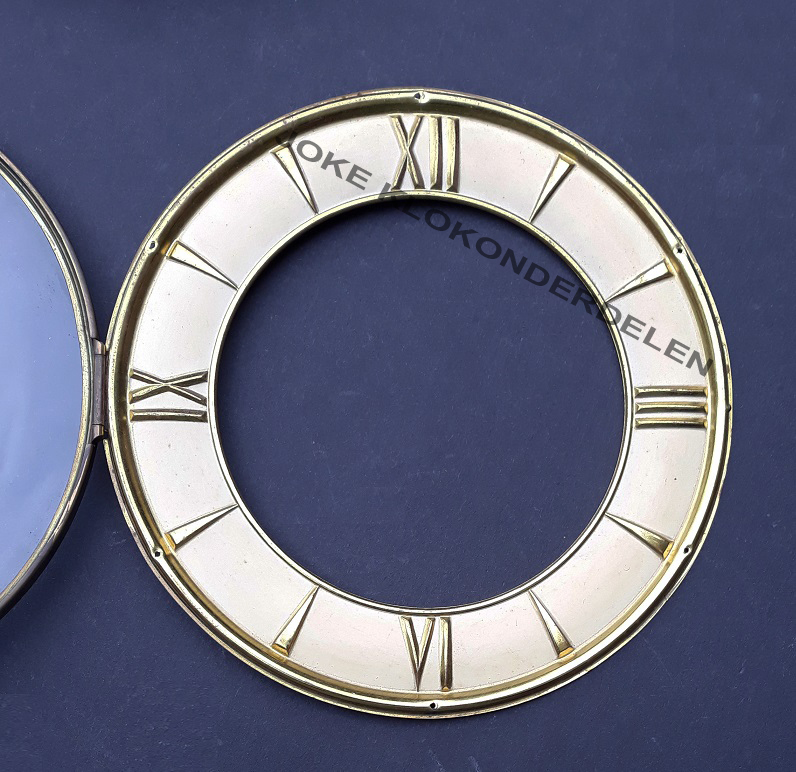 = Pendule deur / wijzerplaat = bol glas =42307 - Afbeelding 2