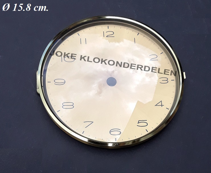 = Pendule deur / wijzerplaat = bol glas =42300