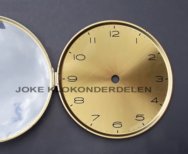 = Pendule deur / wijzerplaat = bol glas =42300 - Afbeelding 2